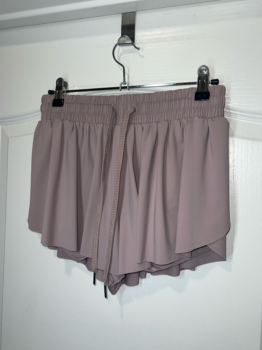 SHEIN Butterfly Style 2-in-1 Lightweight Flowy Skort Mauve Women’s Size Large